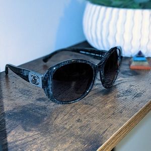 Chanel Tweed Turnlock Sunglasses